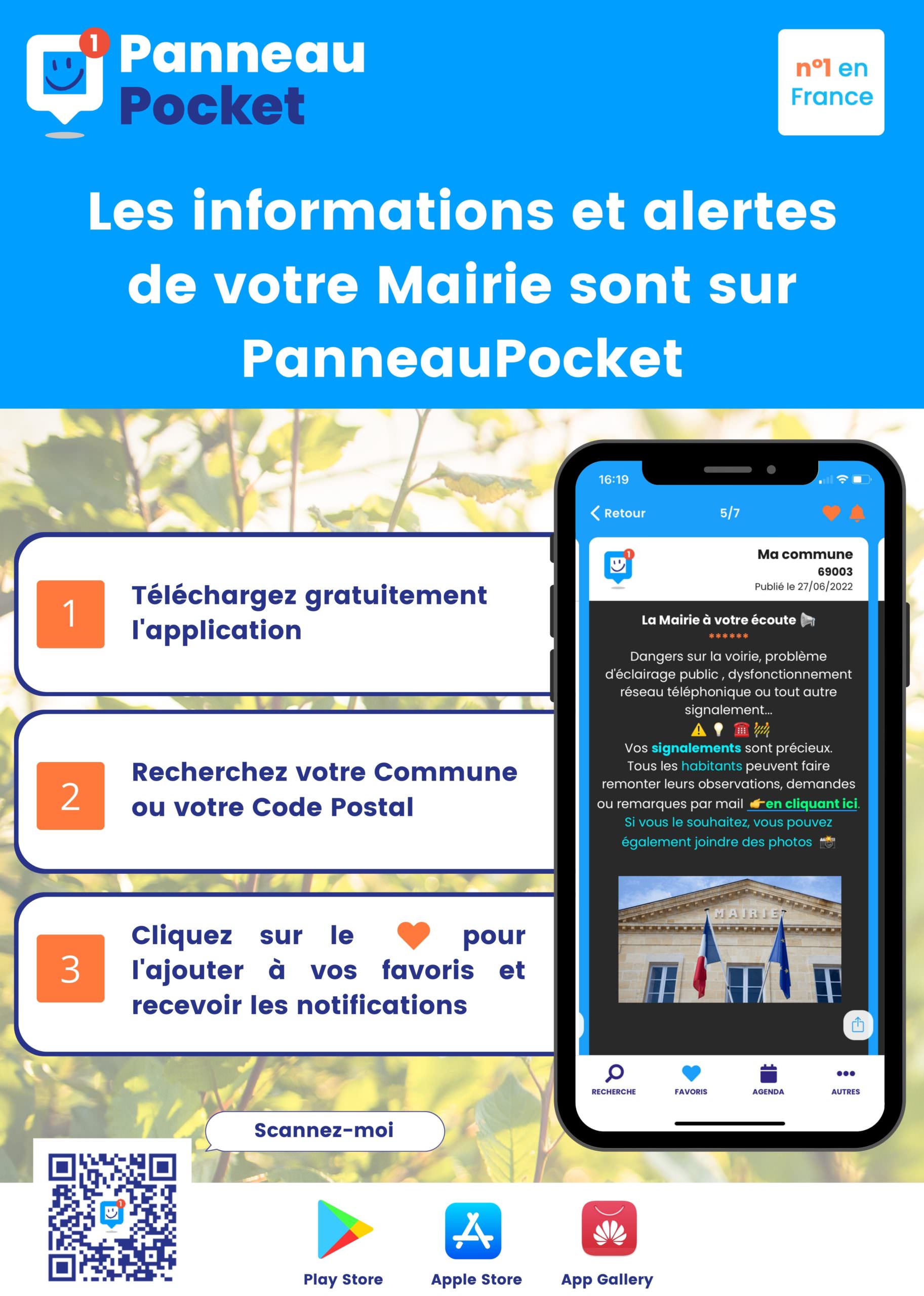 Lire la suite à propos de l’article Alertes et informations sur Panneau Pocket